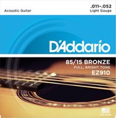 D'Addario akoestische gitaar snaren -  EZ910 11-52 85/15 Bronze