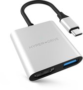 Hyper 3-in-1 USB-C Hub - Zilver