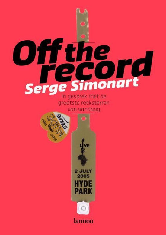 Cover van het boek 'Off the record' van Serge Simonart