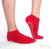 Antislip Yoga sokken 'Toes' - ook geschikt voor Pilates & Piloxing - meerdere kleuren - roze - Pilateswinkel