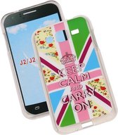 Keizerskroon TPU Cover Case voor Samsung Galaxy J2 Hoesje