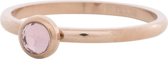 iXXXi Jewelry - Vulring - 1 zirconia pink - Rosegoudkleurig - 2mm - maat 18