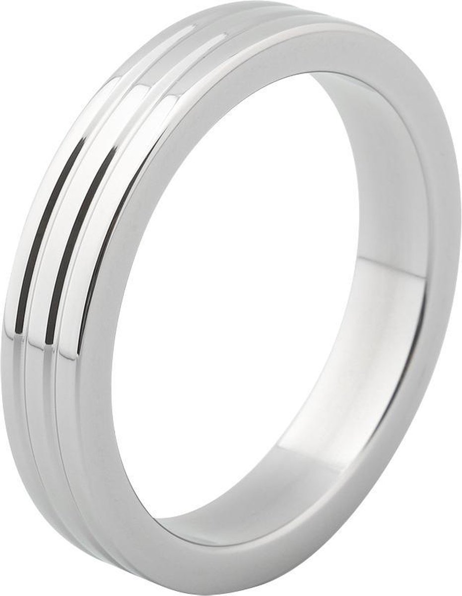 Goedkoopste Banoch - Cockring flat ribbed metal - ∅ 45 - 10 mm breed - 5 mm dik - metaal