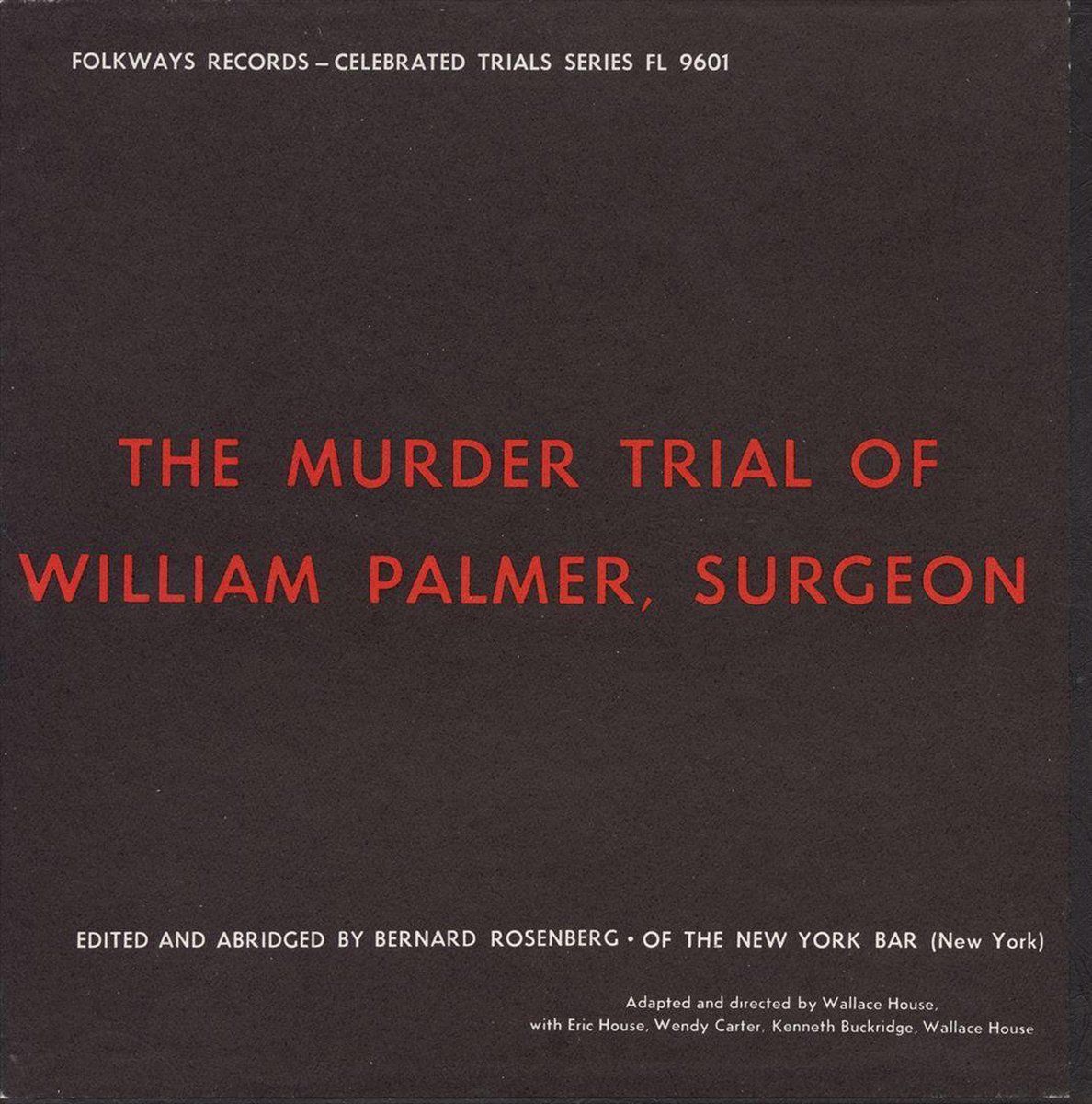 Murder Trial of William Palmer, Surgeon