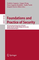 Lecture Notes in Computer Science 10128 - Foundations and Practice of Security