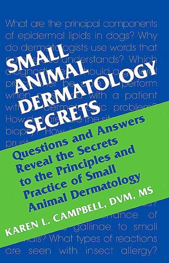 Secrets - Small Animal Dermatology Secrets E-Book - cover