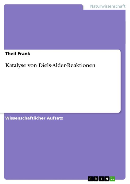Katalyse von Diels-Alder-Reaktionen - cover
