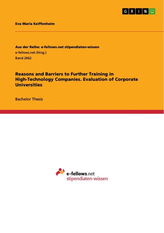Reasons and Barriers to Further Training in High-Technology  ... - cover