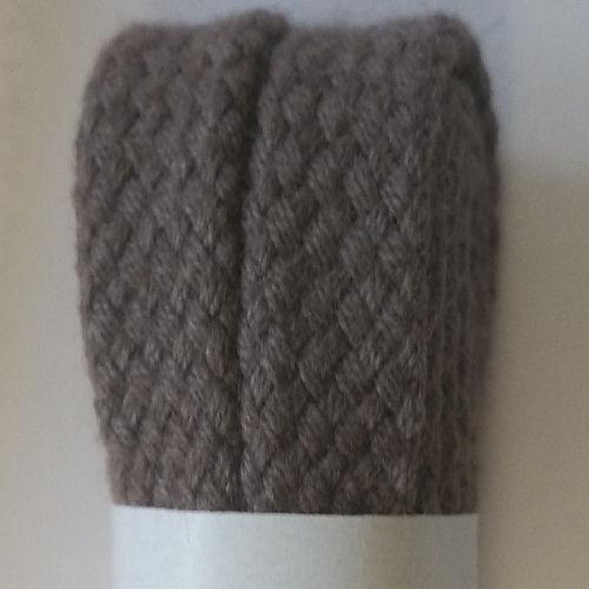 1 Paar (2 stuks) donker grijze platte schoenveters van 75 cm lang en 8 mm breed - Bergal 8856 veters