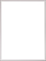 Homedecoration Almelo - Cadre photo - Format photo - 56 x 79 cm - Brillant argent