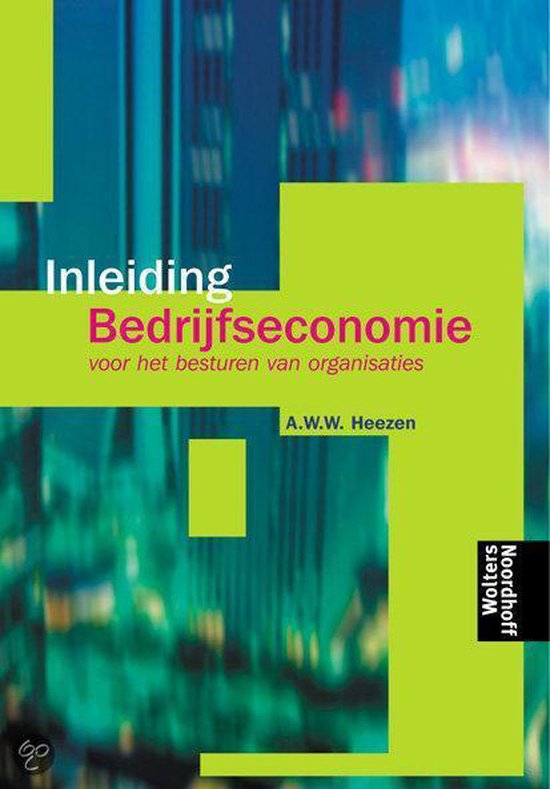 Inleiding Bedrijfseconomie - cover
