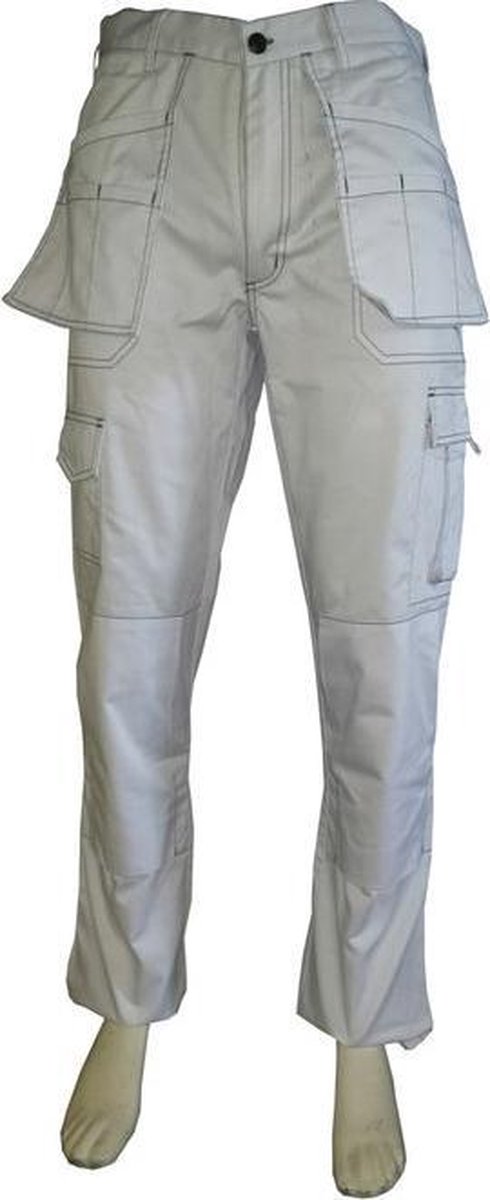 Yoworkwear Werkbroek polyester/katoen wit maat 52