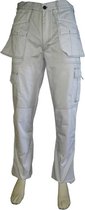 Yoworkwear Werkbroek polyester/katoen wit maat 52