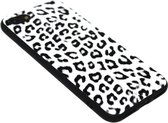 Luipaard back cover wit Geschikt Voor iPhone SE (2020)/ 8/ 7