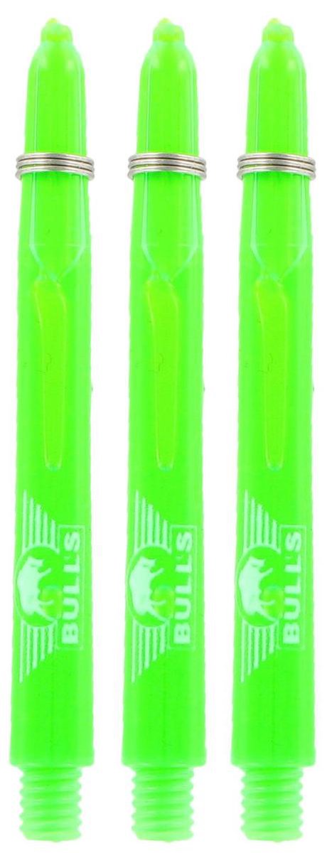 Bulls Glowlite Dart Shafts - Groen - Medium - (1 Set)