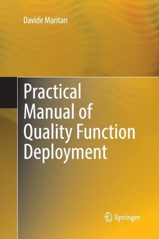 Practical Manual of Quality Function Deployment - cover