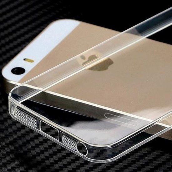 Negende Dusver voering Apple iPhone 5 / 5S / iPhone SE Ultra dun 0,3mm Siliconen Gel TPU Hoesje /  Case /... | bol.com