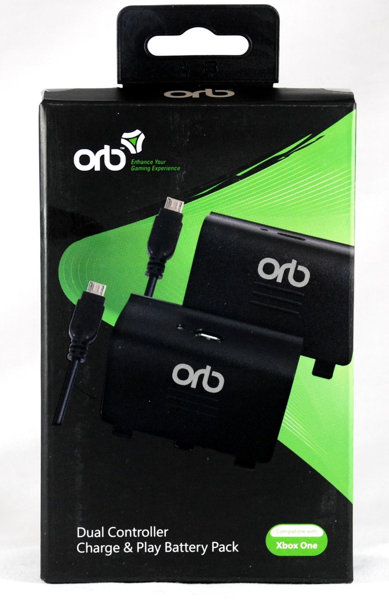 ORB Xbox One Dual Controller Charge & Play Battery Pack | bol.com