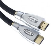 Bosscom HDMI 1.4  HDMI 1.4 kabel 3m met demontabele stekers halogeenvrij
