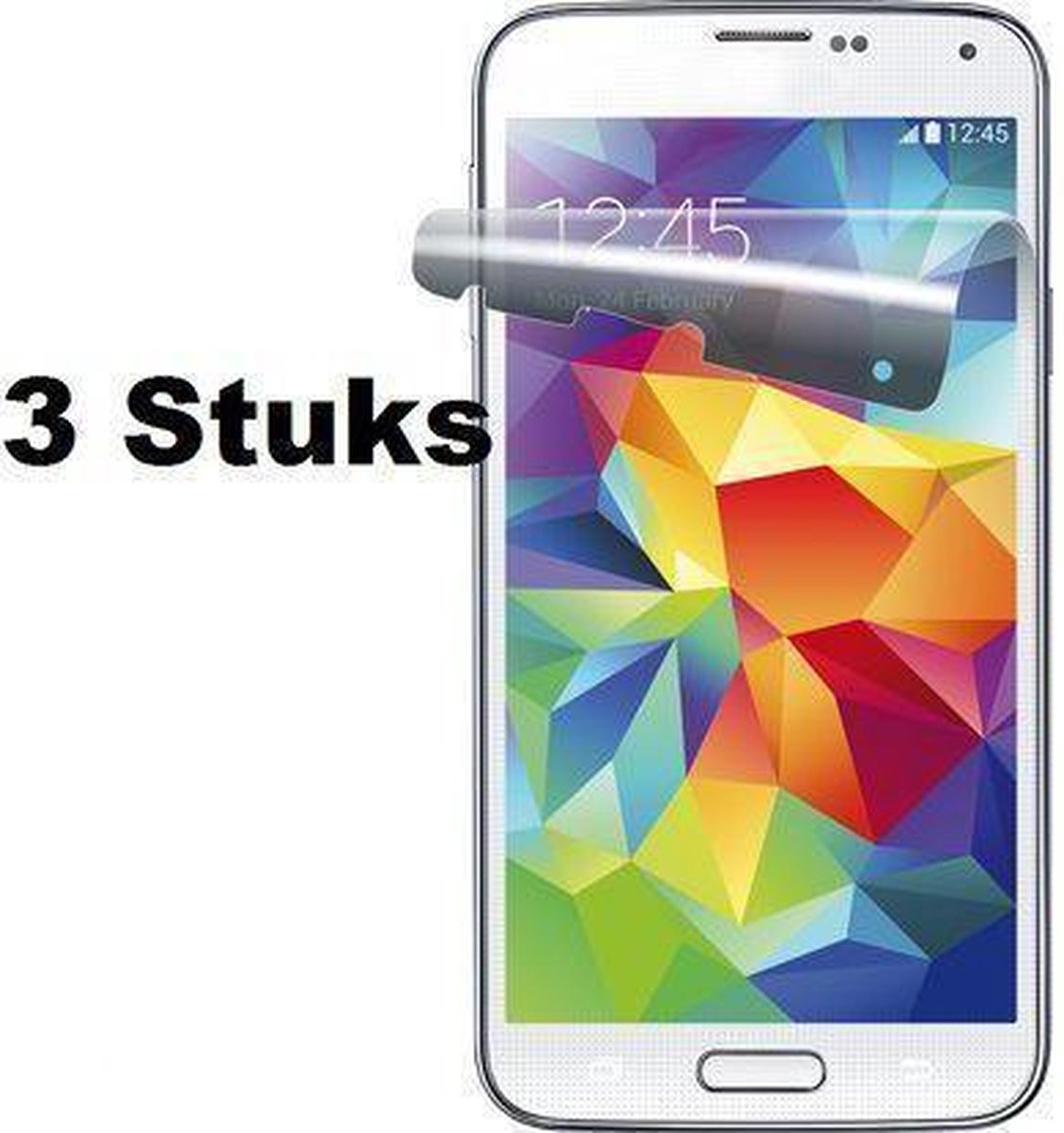 3 Stuks geschikt voor Samsung Galaxy S5 Screen Protector