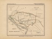 Historische kaart, plattegrond van gemeente Pouderoijen ( Aalst) in Gelderland uit 1867 door Kuyper van Kaartcadeau.com