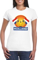 Wit Holland supporter kampioen shirt dames S