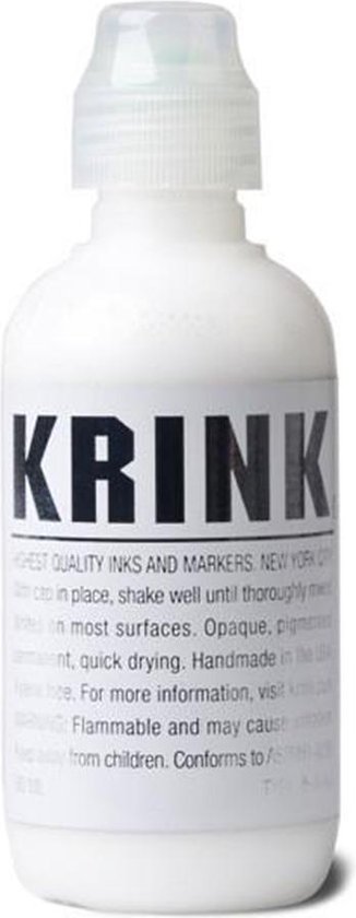 Stylo à encre blanche Krink - Marqueur de peinture K-60 Squeeze
