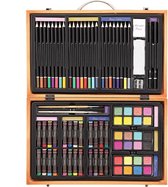 Deluxe kunst set 80 stuks - Tekenset voor Verven en meer!