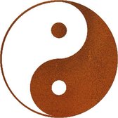 Wanddecoratie Yin Yang - Cortenstaal - Medium