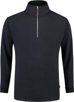 Tricorp Sweater ritskraag - Casual - 301010 - Navy - maat XXL
