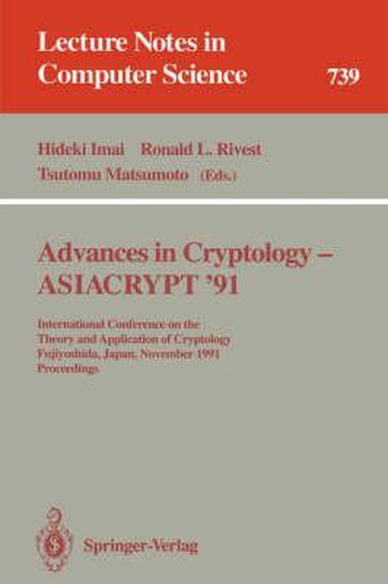 Advances in Cryptology - ASIACRYPT '91 - cover