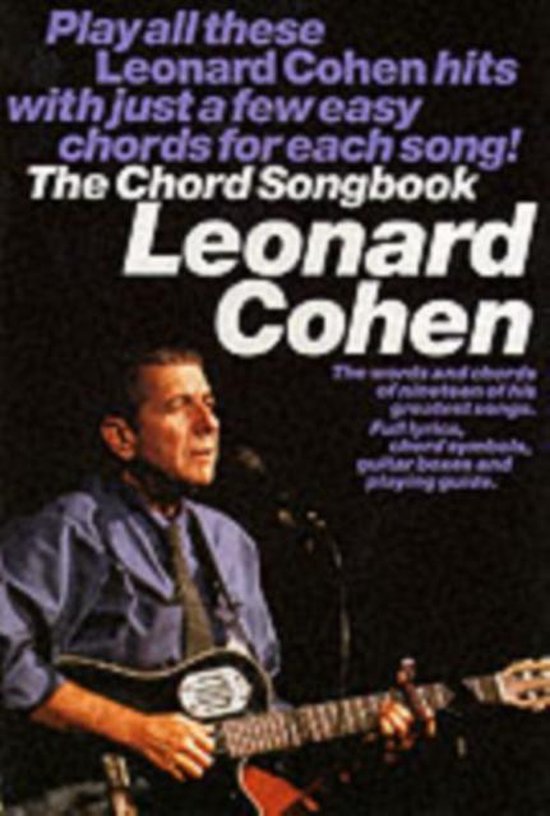 Foto: Leonard cohen the chord songbook melody lyrics and chords book