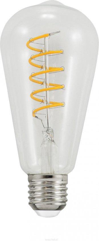Filament LED-lamp E27 4 watt 210 lumen 2200 kelvin - Spiraal