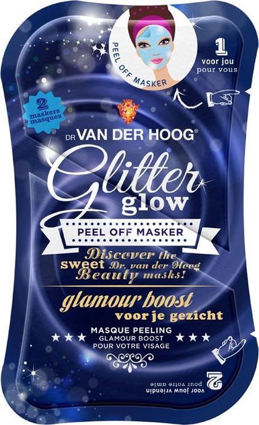 Tegenstrijdigheid Schaar Langskomen Dr. van der Hoog Glitter Glow Peel Off masker | bol.com