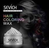 Sevich - 100% Natuurlijke Materialen - Tijdelijk - Haarverf - Haar Wax - Haircoloring Wax - Uit wasbaar - Grijs