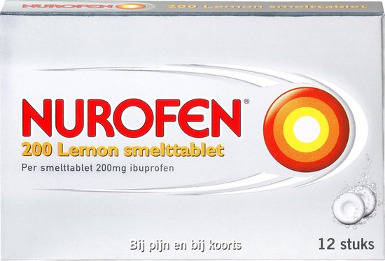 Nurofen Smelttabletten Lemon 200 mg Ibuprofen - Pijnstiller - 12 stuks