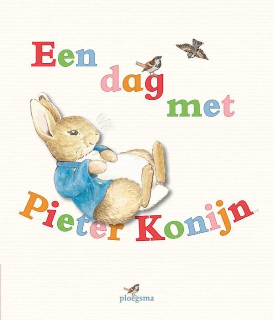 Cover van het boek 'Een dag met Pieter Konijn'