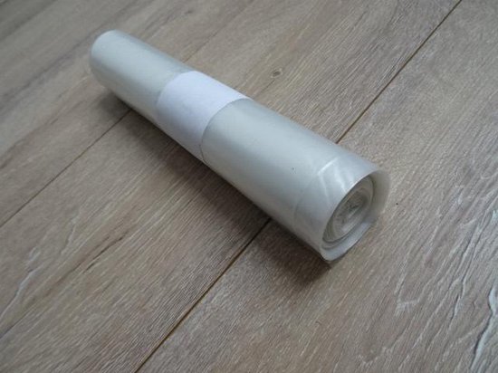zweep behang perzik Transparante plastic zakken - 400 liter - 5 stuks per rol | bol.com