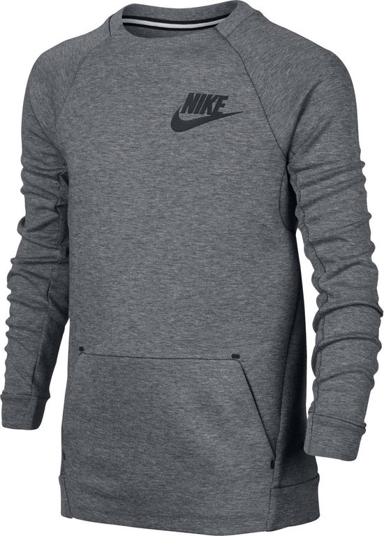 Nike Tech Fleece Hoody Junior Sporttrui - Maat 140 - Unisex grijs/zwart Maat M -... | bol.com