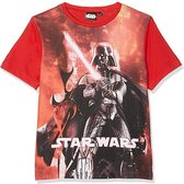 Disney Star Wars 8 - Kinder/Kleuter/Tiener - Darth Vader - T-shirt - rood - maat 3/4jaar (98/104)