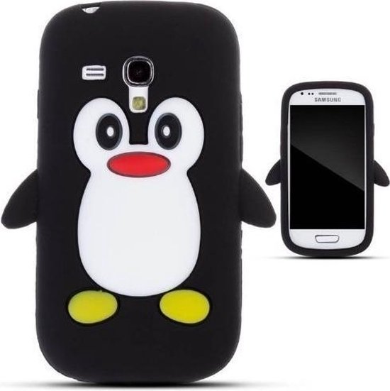 Omkleden halfrond Wreedheid Samsung Galaxy S3 Mini VE i8200 Pinguin cover Zwart | bol.com