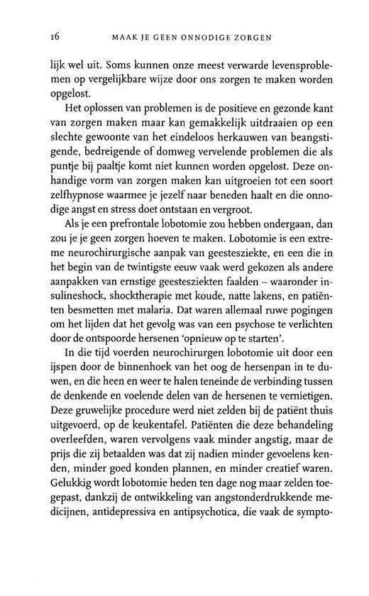 Pagina met tekst over mentale gezondheid en stress.