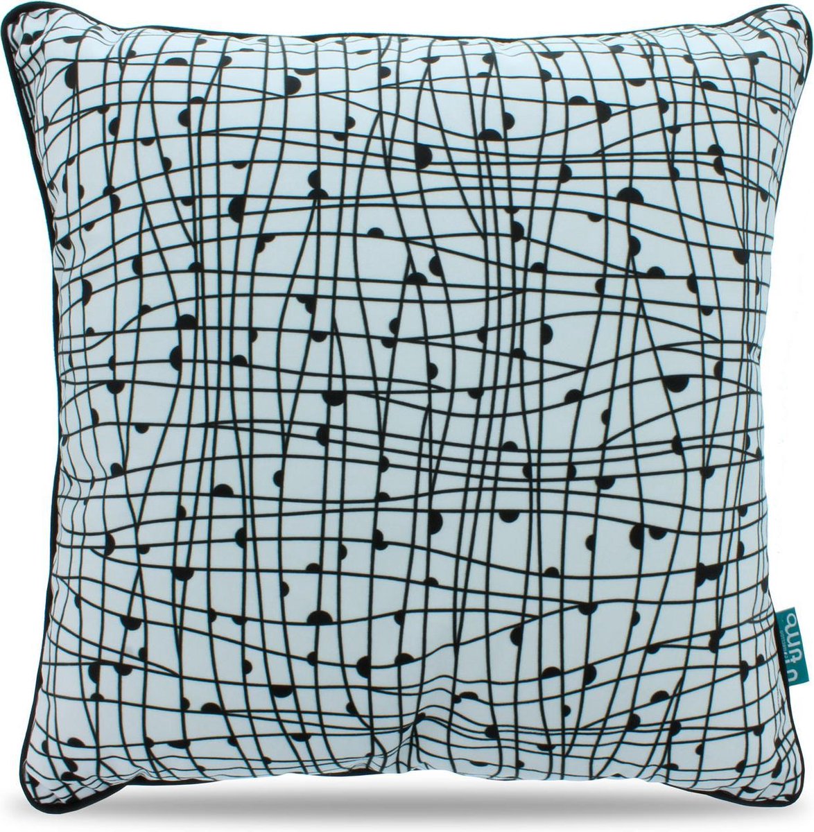 Intimo Intersection - Sierkussen - 45x45 - Zwart/Wit