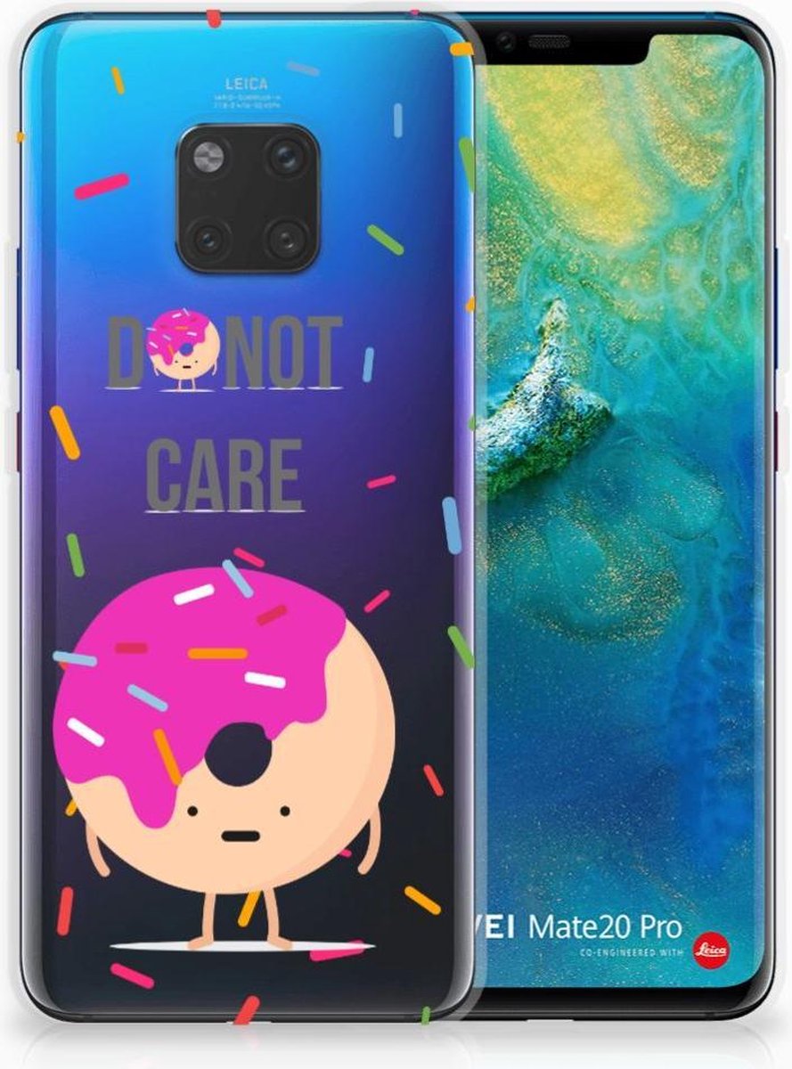 Huawei Mate 20 Pro Siliconen Case Donut Roze