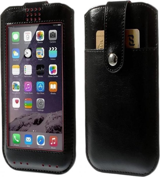 View Cover voor Samsung Galaxy S5 Plus, Hoes met Touch Venster, zwart , merk i12Cover