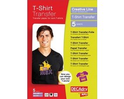 DECAdry T-Shirt transfer donker textiel - 5 vel