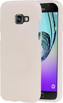 Samsung Galaxy A8 2016 TPU back case cover transparant Wit