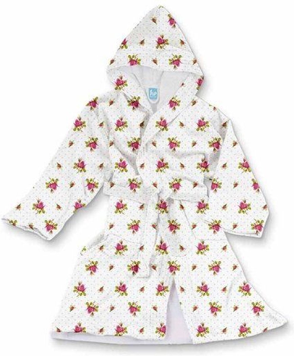 PiP Studio Badjas Roses & Dots - Wit XXS