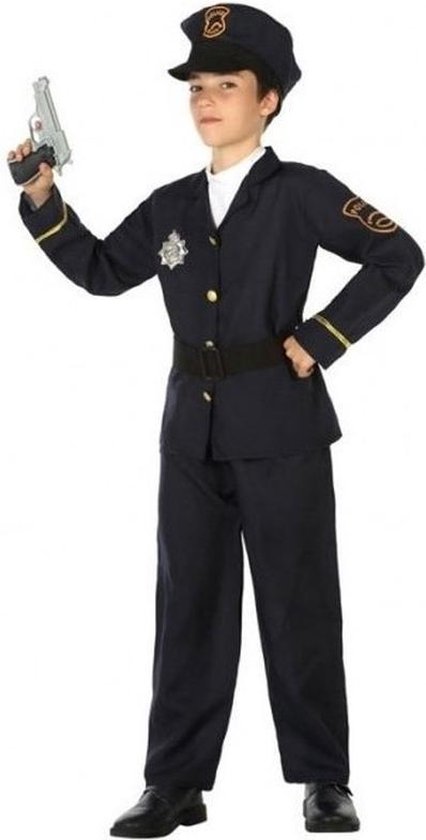 Politie agent verkleedset / carnaval kostuum voor jongens - carnavalskleding - voordelig geprijsd 128