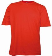 Benza T-shirt - Rood onbedrukt, blanco, neutrale basic T-shirt - Maat XXXL (3x XL)